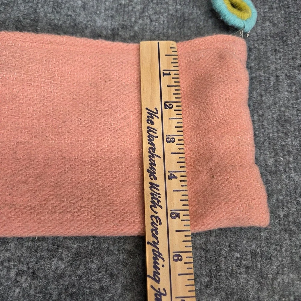 Jenny Krauss Love Letters Embroidered Wool Makeup Bag Pouch Initial 